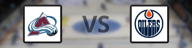 Colorado Avalanche - Edmonton Oilers odds, speltips, resultat i NHL