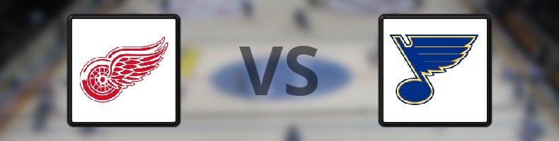 Detroit Red Wings - St Louis Blues odds, speltips, resultat i NHL