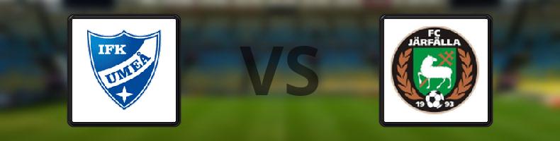 Umeå FC - FC Järfälla odds, speltips, resultat i Division 1