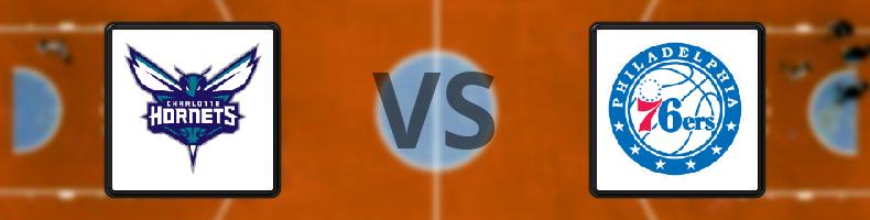 Charlotte Hornets - Philadelphia 76ers odds, speltips, resultat i NBA