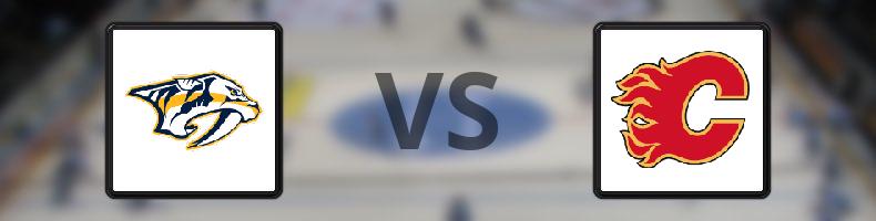 Nashville Predators - Calgary Flames odds, speltips, resultat i NHL