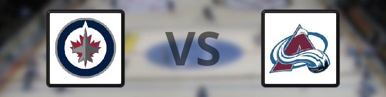 Winnipeg Jets - Colorado Avalanche odds, speltips, resultat i NHL