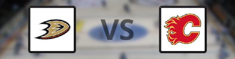 Anaheim Ducks - Calgary Flames odds, speltips, resultat i NHL