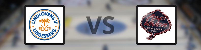 Lindlövens IF - Asplöven HC odds, speltips, resultat i HockeyEttan