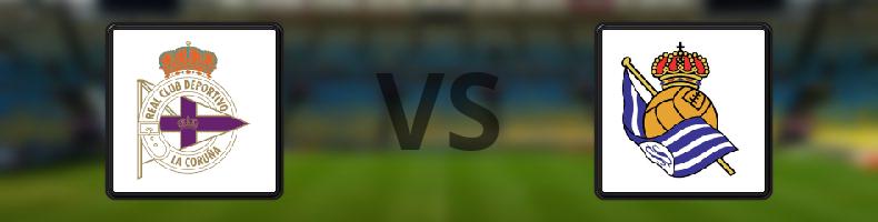 Deportivo La Coruna - Real Sociedad odds, speltips, resultat i La Liga