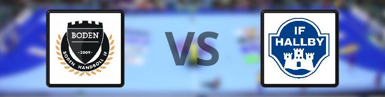 Boden Handboll IF - IF Hallby HK odds, speltips, resultat i Handbollsligan damer