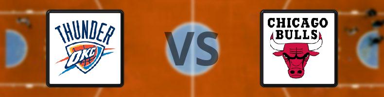 Oklahoma City Thunder - Chicago Bulls odds, speltips, resultat i NBA
