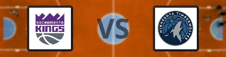 Sacramento Kings - Minnesota Timberwolves odds, speltips, resultat i NBA
