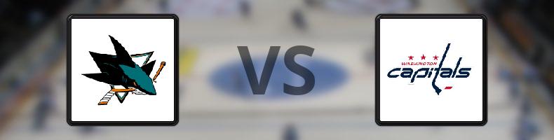 San José Sharks - Washington Capitals odds, speltips, resultat i NHL