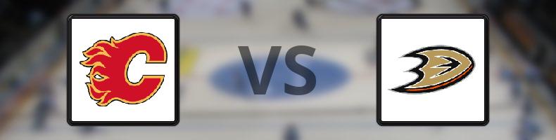 Calgary Flames - Anaheim Ducks odds, speltips, resultat i NHL