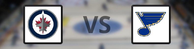 Winnipeg Jets - St Louis Blues odds, speltips, resultat i NHL