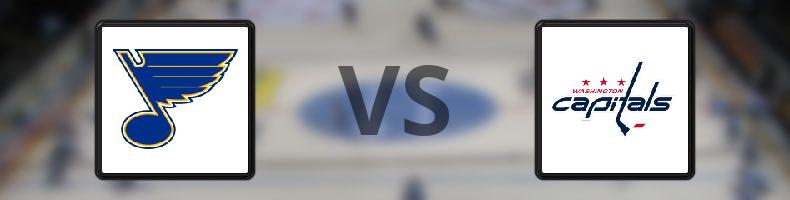 St Louis Blues - Washington Capitals odds, speltips, resultat i NHL