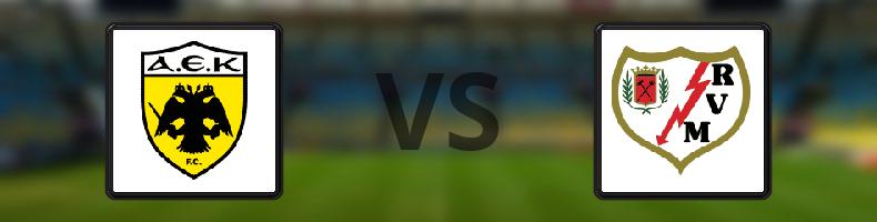 AEK Aten - Rayo Vallecano odds, speltips, resultat i Conference League
