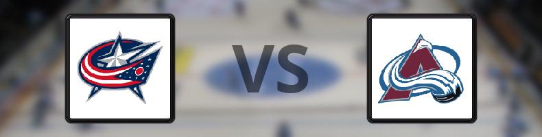 Columbus Blue Jackets - Colorado Avalanche odds, speltips, resultat i NHL