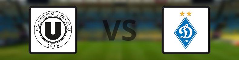 U Cluj - Dynamo Kiev odds, speltips, resultat i Europa League