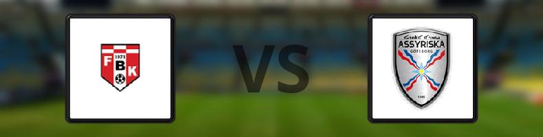 FBK Karlstad - Assyriska odds, speltips, resultat i Division 1