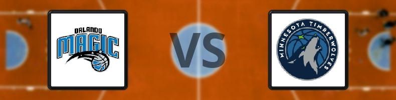 Orlando Magic - Minnesota Timberwolves odds, speltips, resultat i NBA