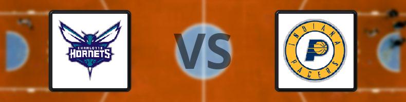 Charlotte Hornets - Indiana Pacers odds, speltips, resultat i NBA
