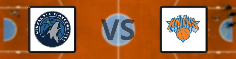 Minnesota Timberwolves - New York Knicks odds, speltips, resultat i NBA