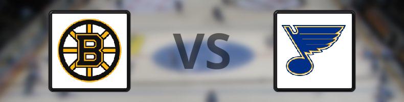 Boston Bruins - St Louis Blues odds, speltips, resultat i NHL