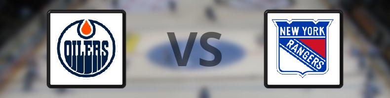 Edmonton Oilers - New York Rangers odds, speltips, resultat i NHL
