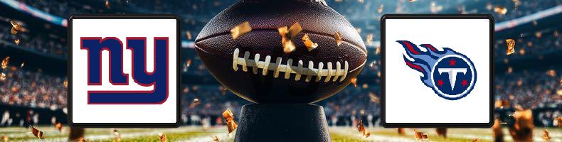 New York Giants - Tennessee Titans odds, speltips, resultat i NFL