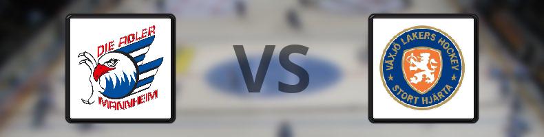 Adler Mannheim - Växjö Lakers odds, speltips, resultat i CHL