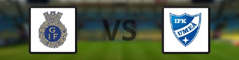 Gefle IF - Umeå FC odds, speltips, resultat i Division 1