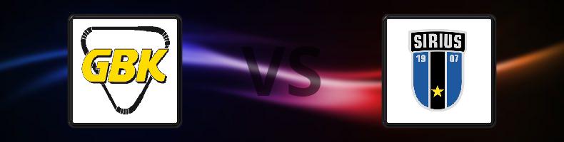 Gripen Trollhättan BK - IK Sirius odds, speltips, resultat i Elitserien