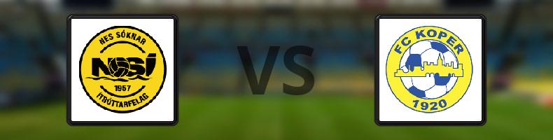 NSI Runavik - Koper odds, speltips, resultat i Conference League