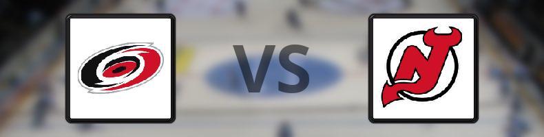 Carolina Hurricanes - New Jersey Devils odds, speltips, resultat i NHL