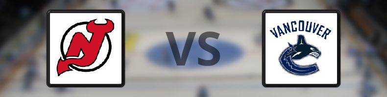 New Jersey Devils - Vancouver Canucks odds, speltips, resultat i NHL