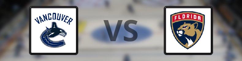 Vancouver Canucks - Florida Panthers odds, speltips, resultat i NHL
