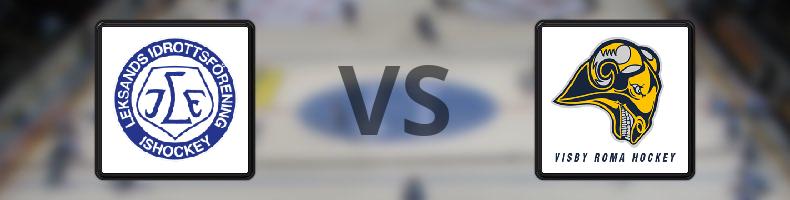 Leksand - Visby/Roma HK odds, speltips, resultat i HockeyAllsvenskan