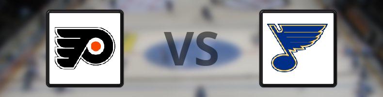 Philadelphia Flyers - St Louis Blues odds, speltips, resultat i NHL