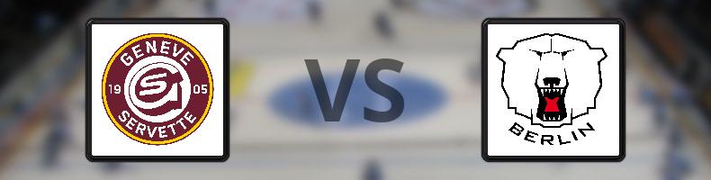 Geneve-Servette HC - Eisbären Berlin odds, speltips, resultat i CHL