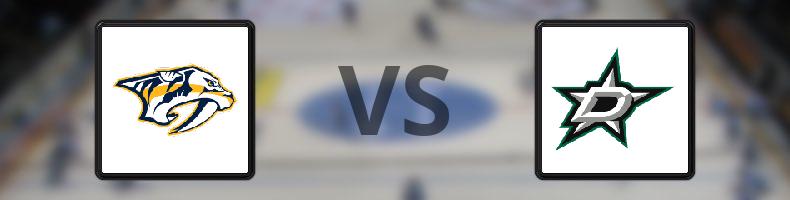 Nashville Predators - Dallas Stars odds, speltips, resultat i NHL