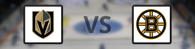 Vegas Golden Knights - Boston Bruins odds, speltips, resultat i NHL