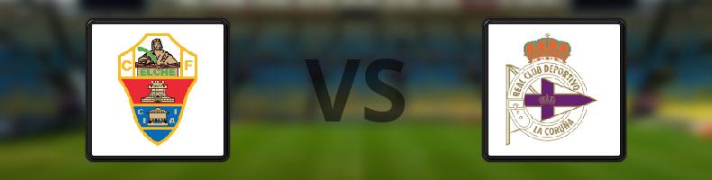 Elche - Deportivo La Coruna odds, speltips, resultat i La Liga