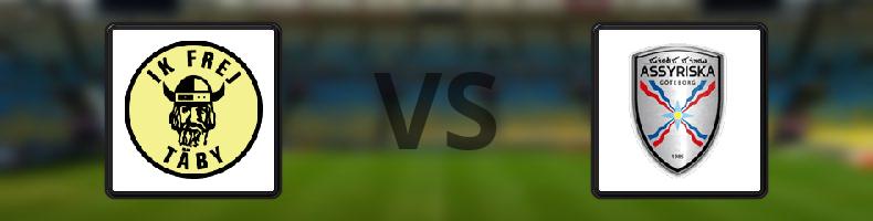 IK Frej - Assyriska odds, speltips, resultat i Division 1