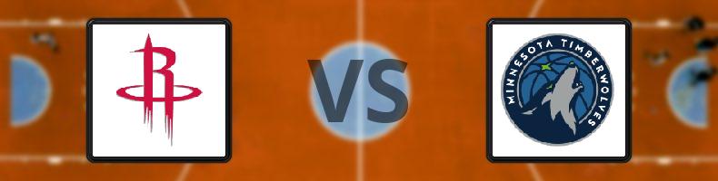 Houston Rockets - Minnesota Timberwolves odds, speltips, resultat i NBA