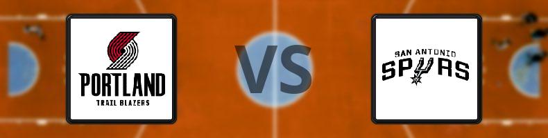 Portland Trail Blazers - San Antonio Spurs odds, speltips, resultat i NBA