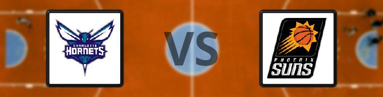 Charlotte Hornets - Phoenix Suns odds, speltips, resultat i NBA
