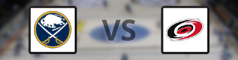 Buffalo Sabres - Carolina Hurricanes odds, speltips, resultat i NHL