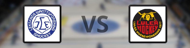 Leksand - Luleå odds, speltips, resultat i SHL