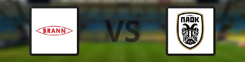 Brann - Paok odds, speltips, resultat i Conference League