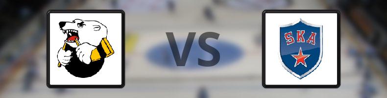 Traktor Chelyabinsk - SKA St Petersburg odds, speltips, resultat i KHL
