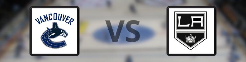 Vancouver Canucks - Los Angeles Kings odds, speltips, resultat i NHL
