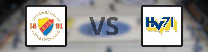 Djurgården - HV71 odds, speltips, resultat i SHL