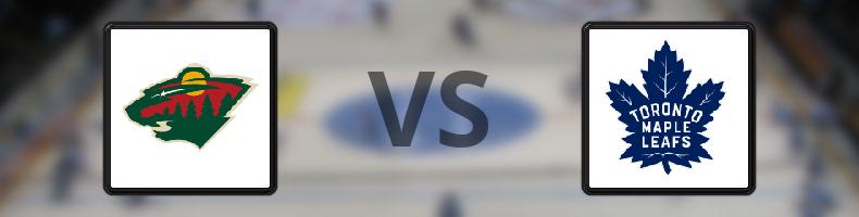 Minnesota Wild - Toronto Maple Leafs odds, speltips, resultat i NHL